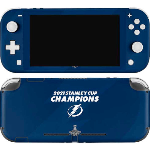 NHL 2021 Stanley Cup Champions Tampa Bay Lightning Nintendo Switch Lite Skin
